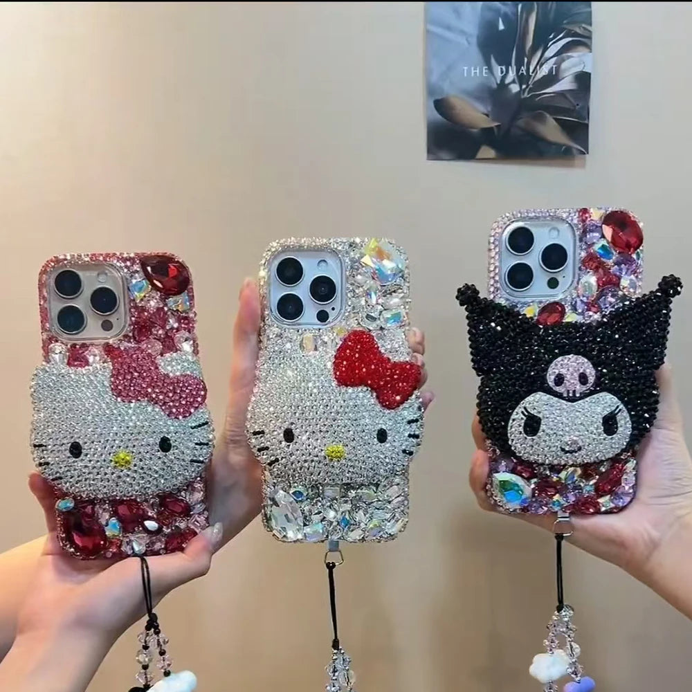 Hello Kitty Rhinestone Gem Phone Case