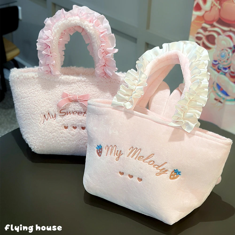 My Melody Pink Plush Handbags