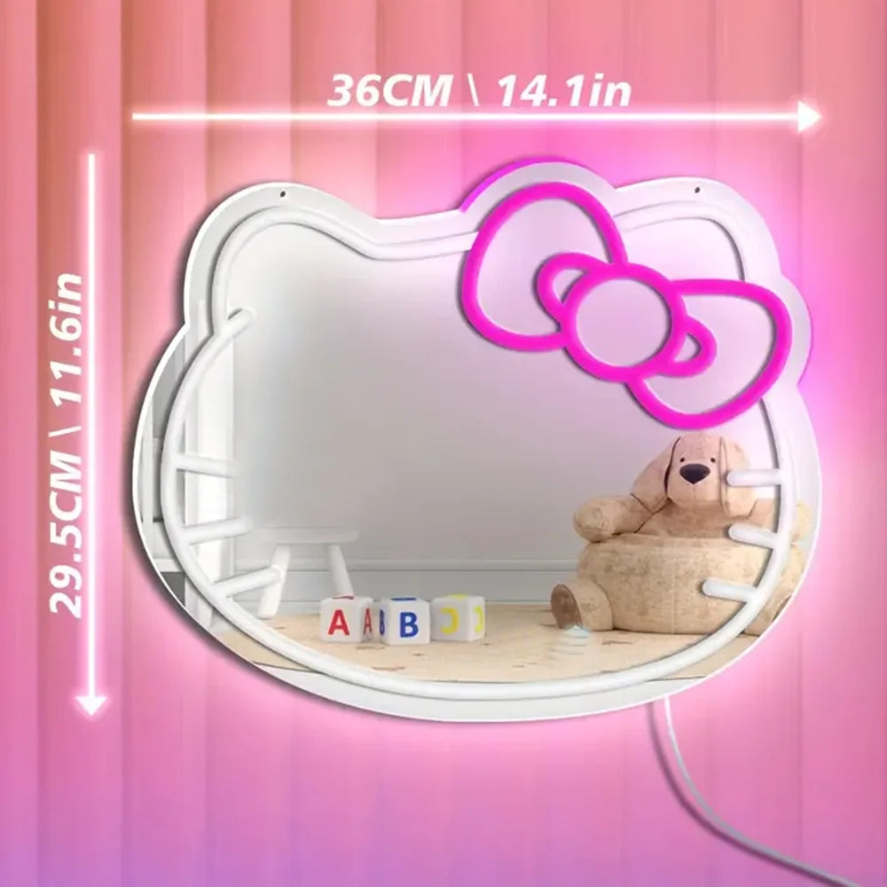 Hello Kitty LED Mirror Neon Light