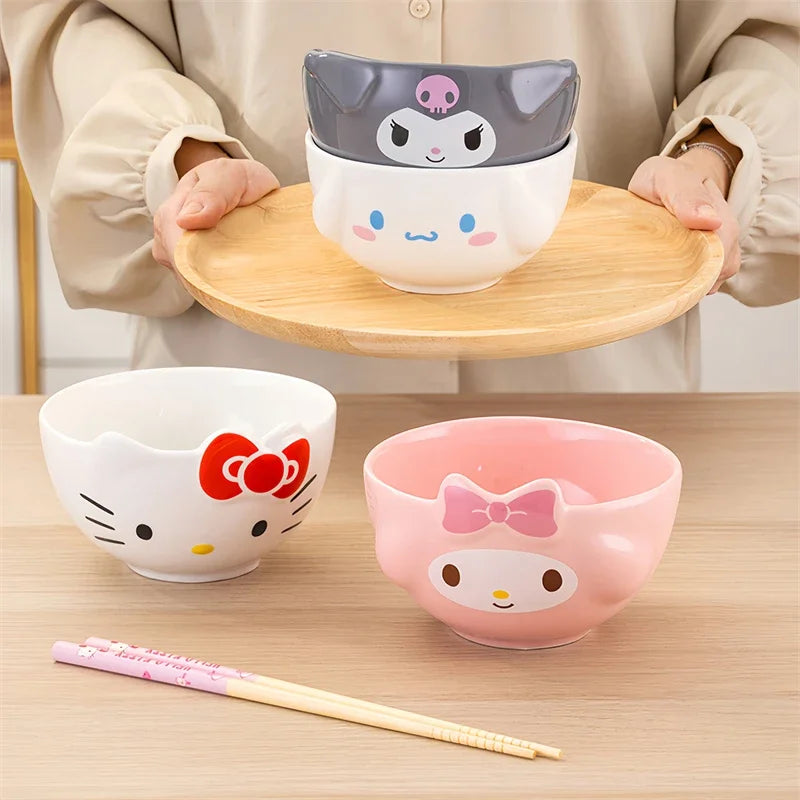 Sanrio Kawaii Ceramic Bowls Tableware