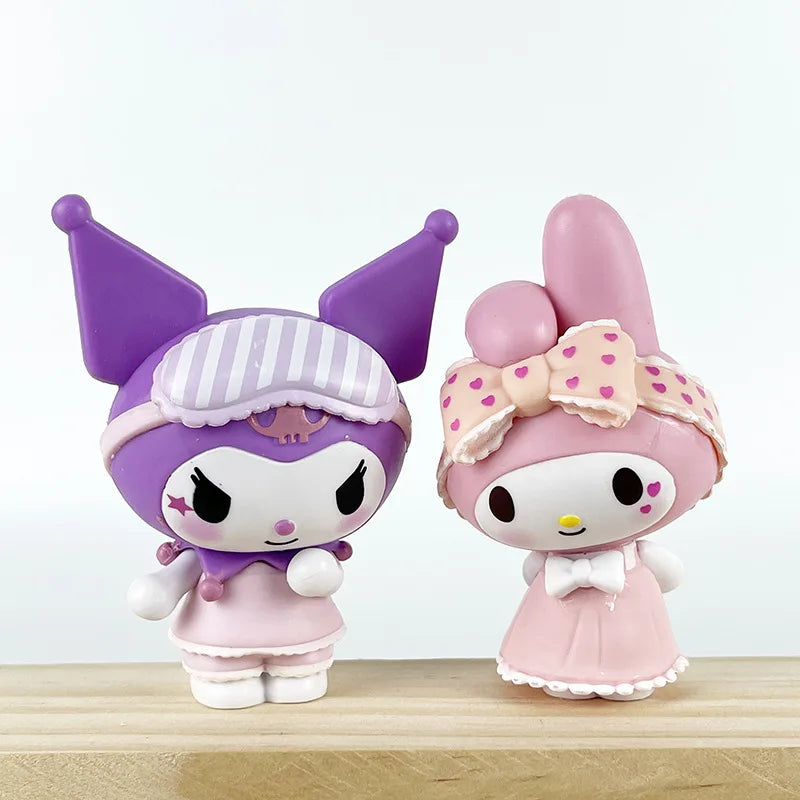 Sanrio Blind Box Cute Kuromi x My Melody  Pajamas Series Collection