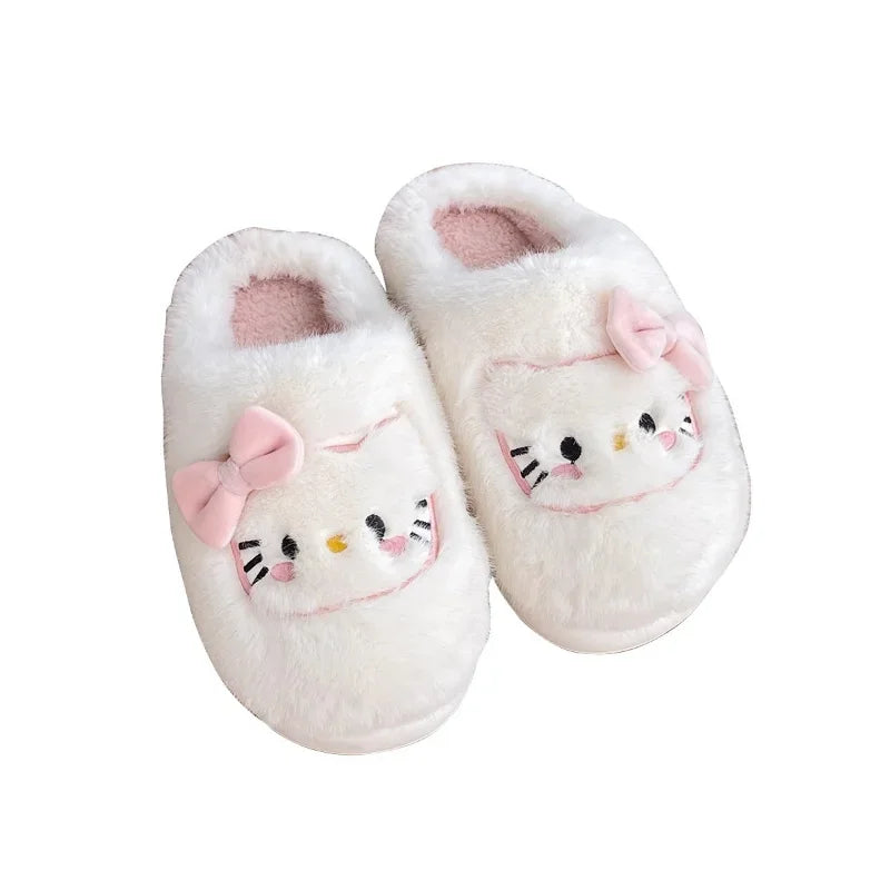 Hello Kitty Cute Kawaii Plush Slippers