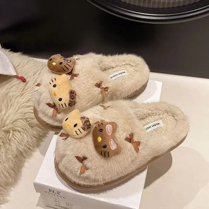 Hello Kitty Plush Slippers