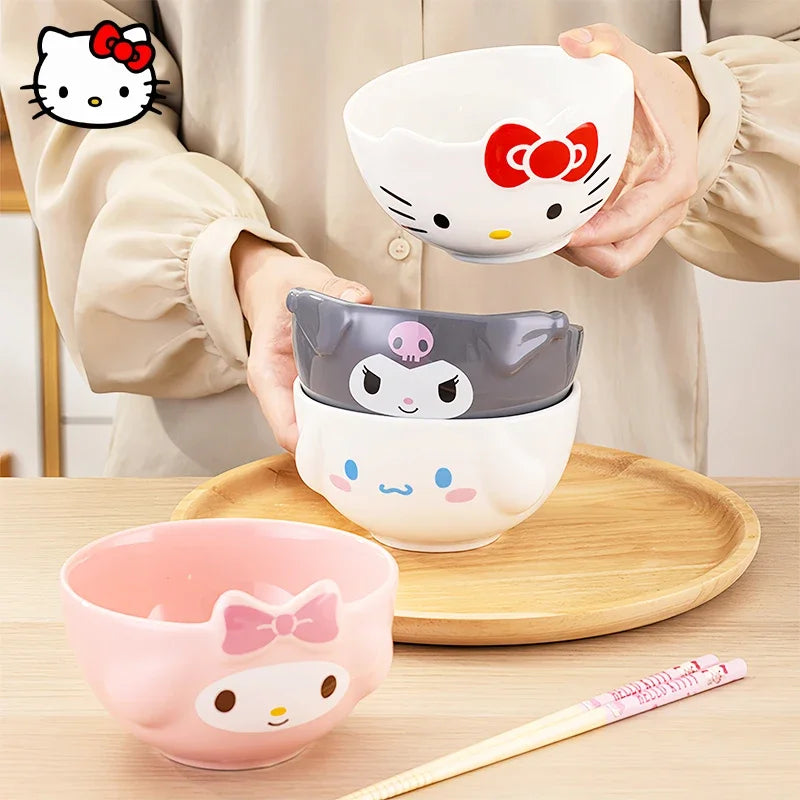 Sanrio Kawaii Ceramic Bowls Tableware