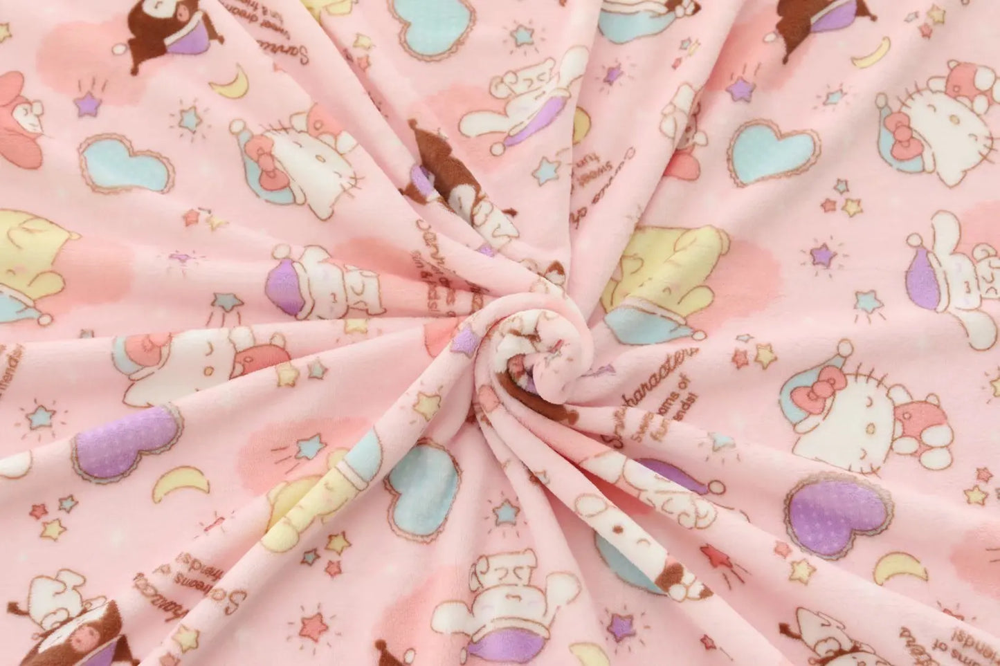 Sanrio Hello Kitty Flannel Blanket Kawaii Blanket