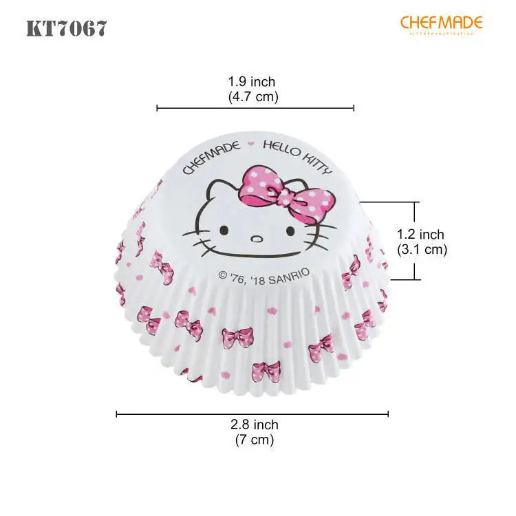 Hello Kitty Cupcakes Muffins Baking Liners Mold Greaseproof Wrapper Cups