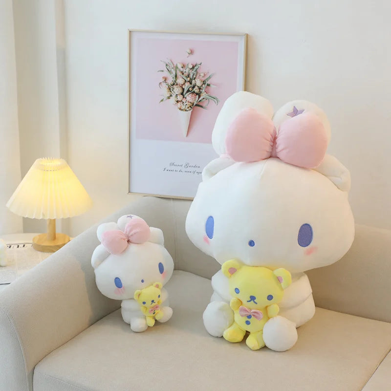 Cinnamoroll Bow Plushie Kawaii Cute Yellow Bear