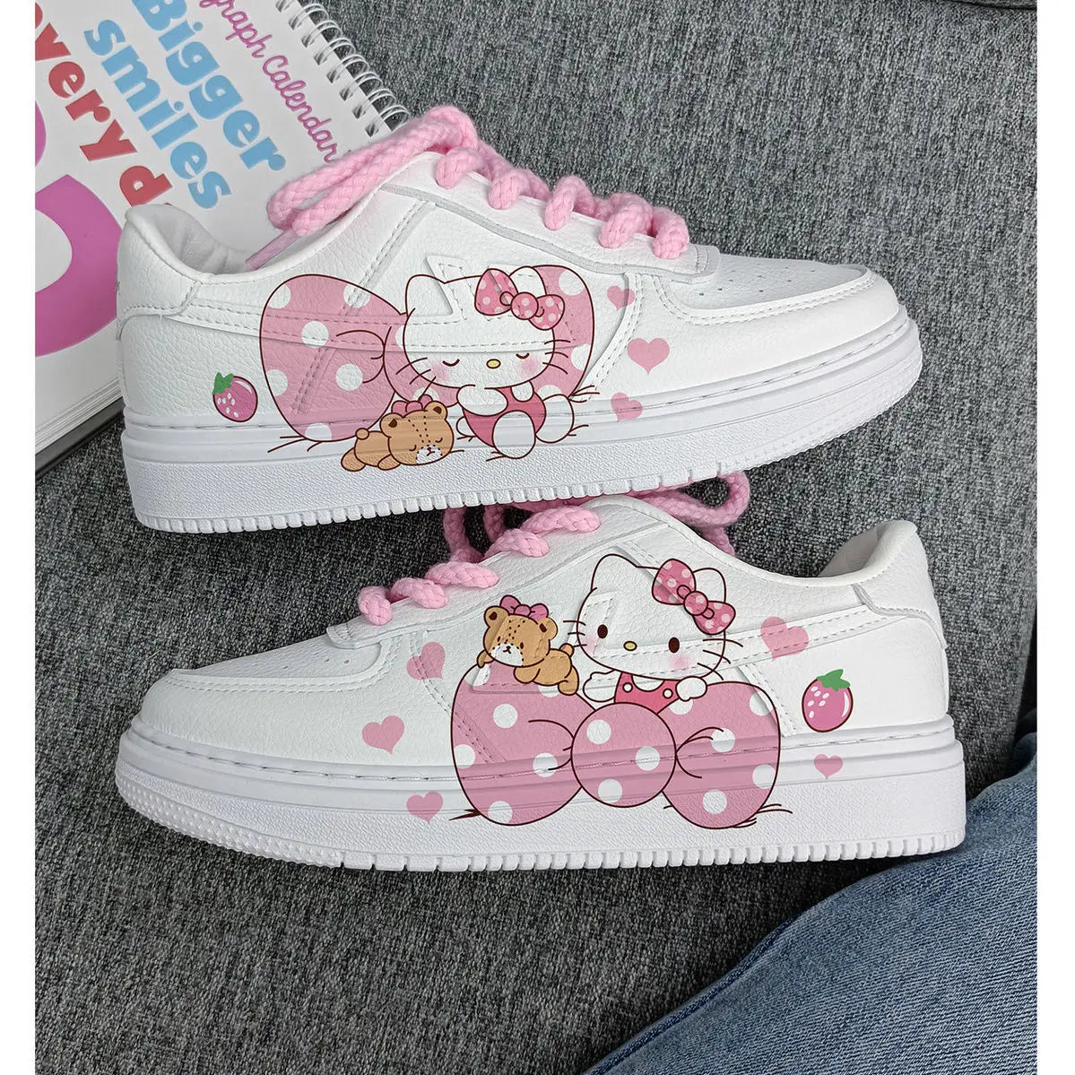 Hello Kitty Kawaii Painted Shoes