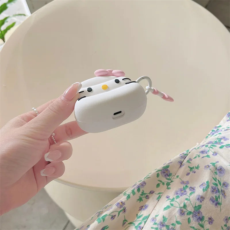 Hello Kitty Whip Cream Swirl Airpods Case