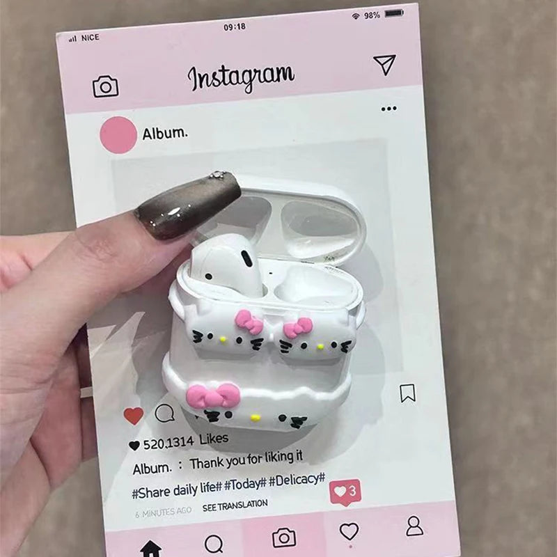 Hello Kitty White Bikini AirPods Case