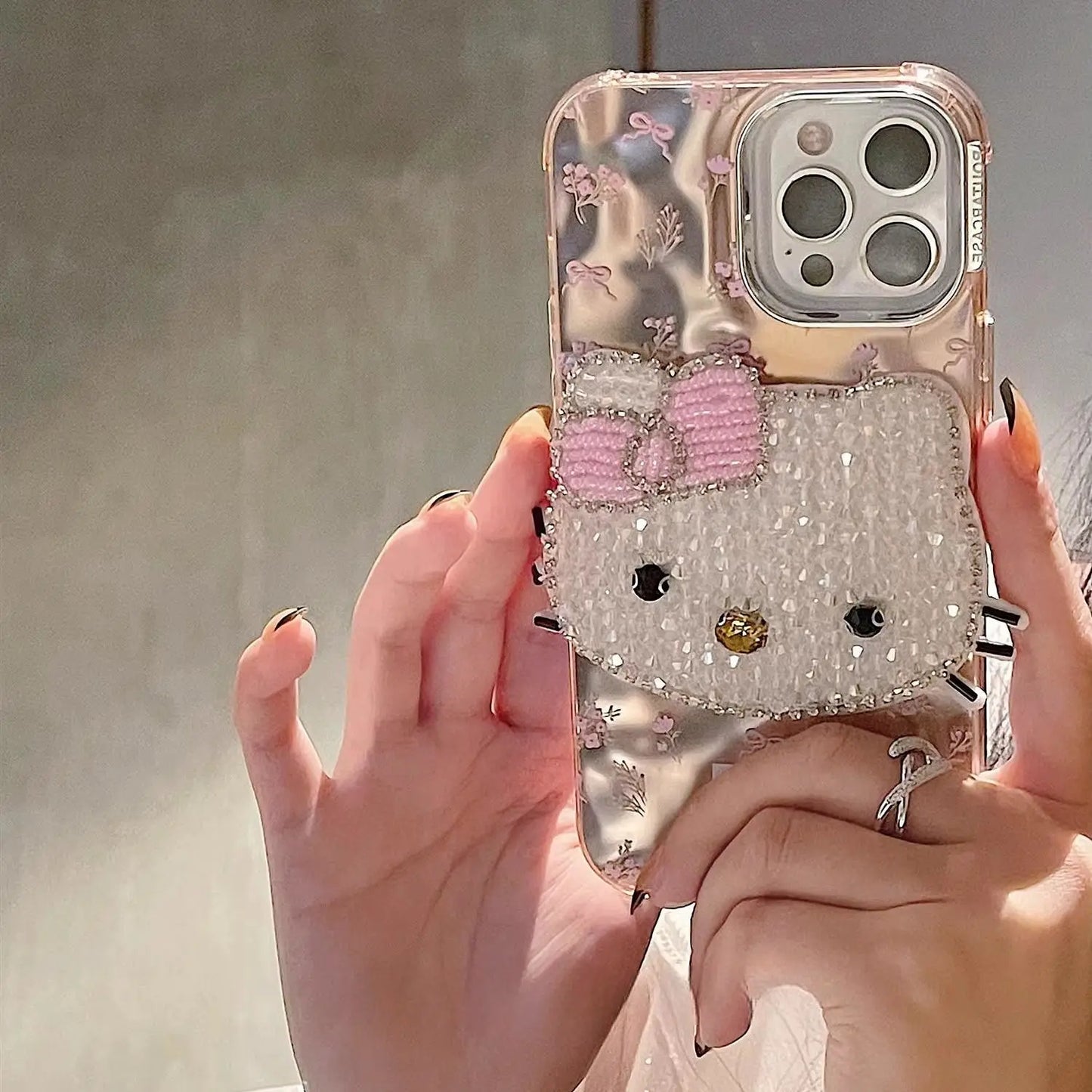 Hello Kitty Super Kawaii Crystal Phone Case