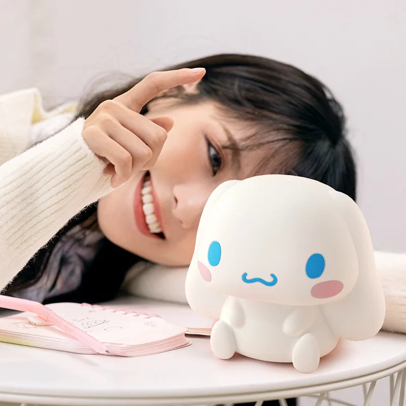Cinnamoroll Anime Kawaii White Dog LED Nightlight: Fun and Functional Bedside Lamp Gift!