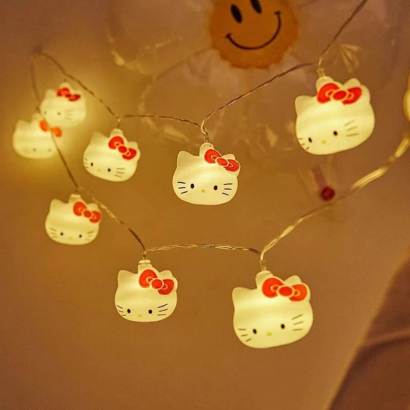 Hello Kitty LED Lights String: Adorable Anime Atmosphere Decoration