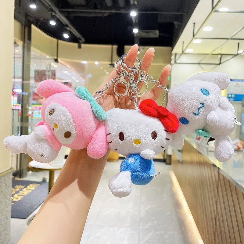 Sanrio Hello Kitty x My Melody x Cinnamoroll x Pompompurin Plush Keychain Plush Pendant