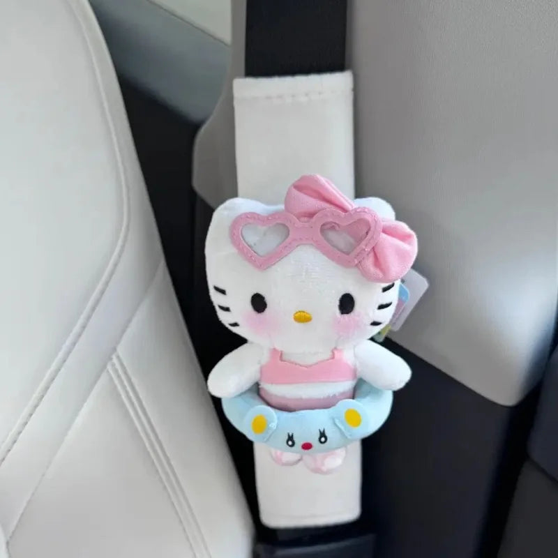 Hello Kitty Summer Ice Cream Swim Pool Floatie Plush Keychain Pendant