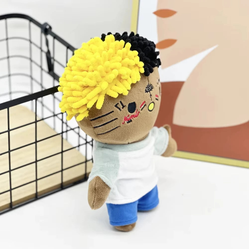 Hello Kitty Xxxtentacion Yellow Black Hair Plushie