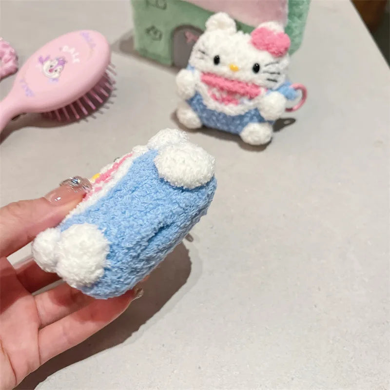 Hello Kitty Kawaii Fluffy Plush AirPods Case