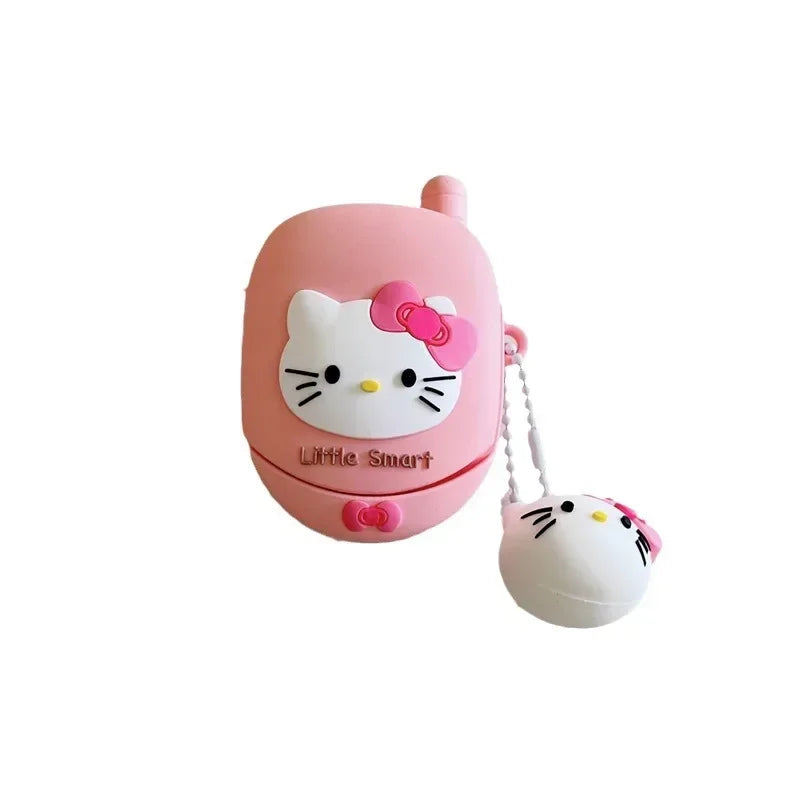 Hello Kitty Kawaii Flip Phone Airpods Case