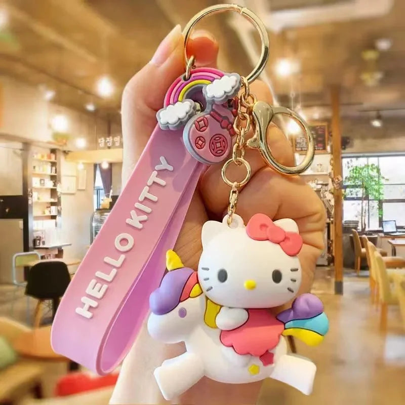 Sanrio Unicorn Kawaii Series Keychain Hello Kitty x My Melody x Cinnamoroll x Little Twin Stars Charms Keychain Pendant