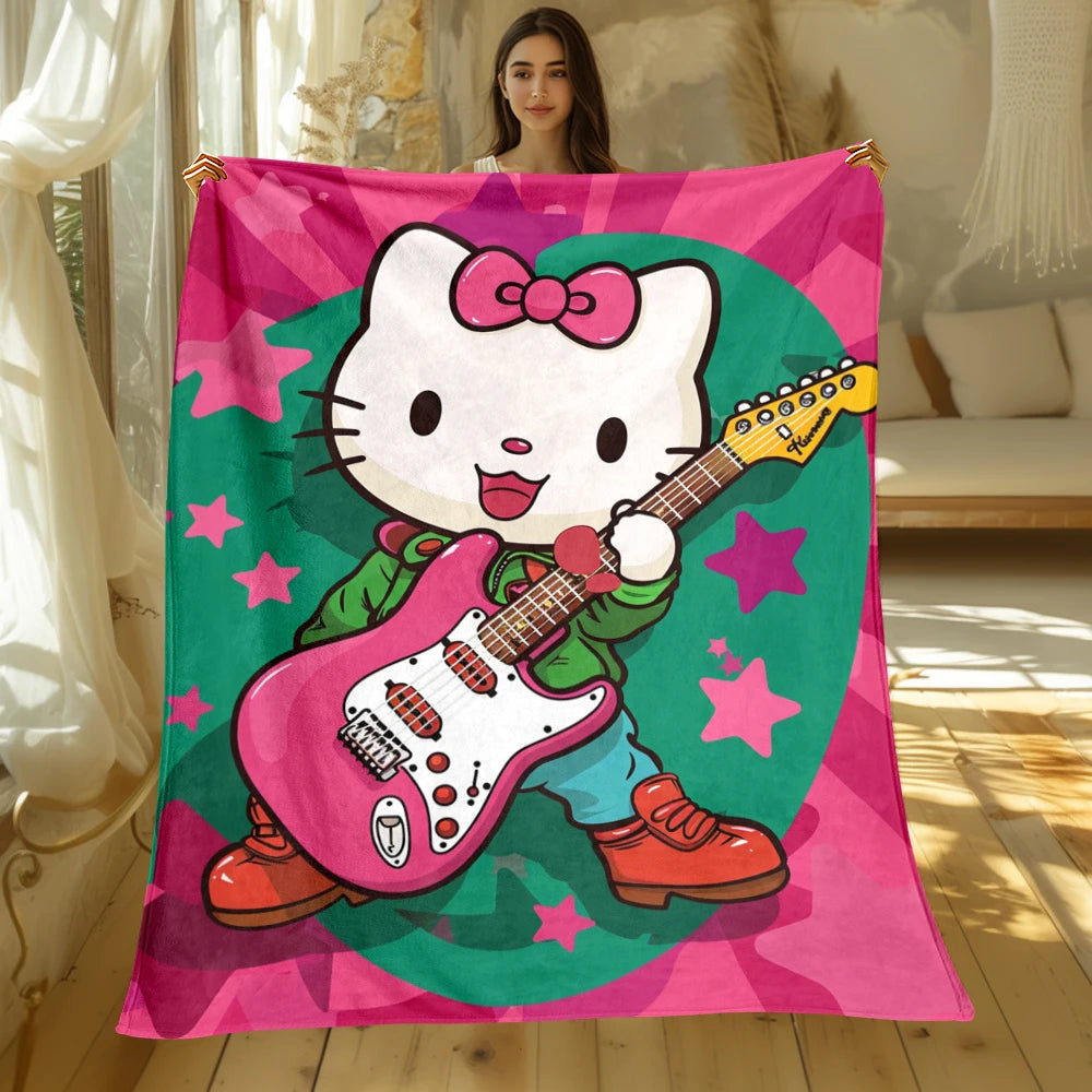 Sanrio Hello Kitty Cute Blanket Oversized Sofa Soft Blanket