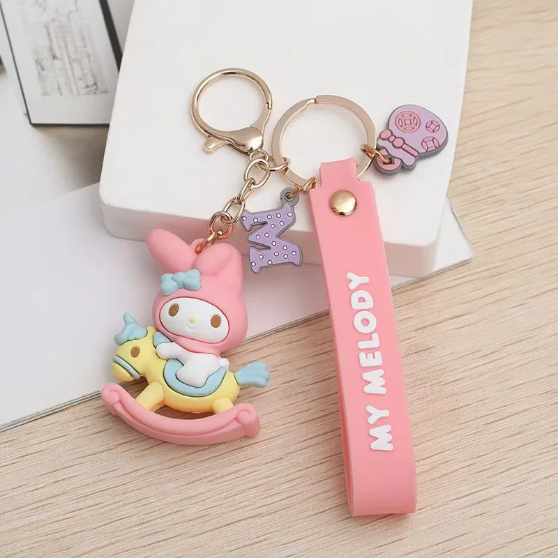 Sanrio Unicorn Kawaii Series Keychain Hello Kitty x My Melody x Cinnamoroll x Little Twin Stars Charms Keychain Pendant