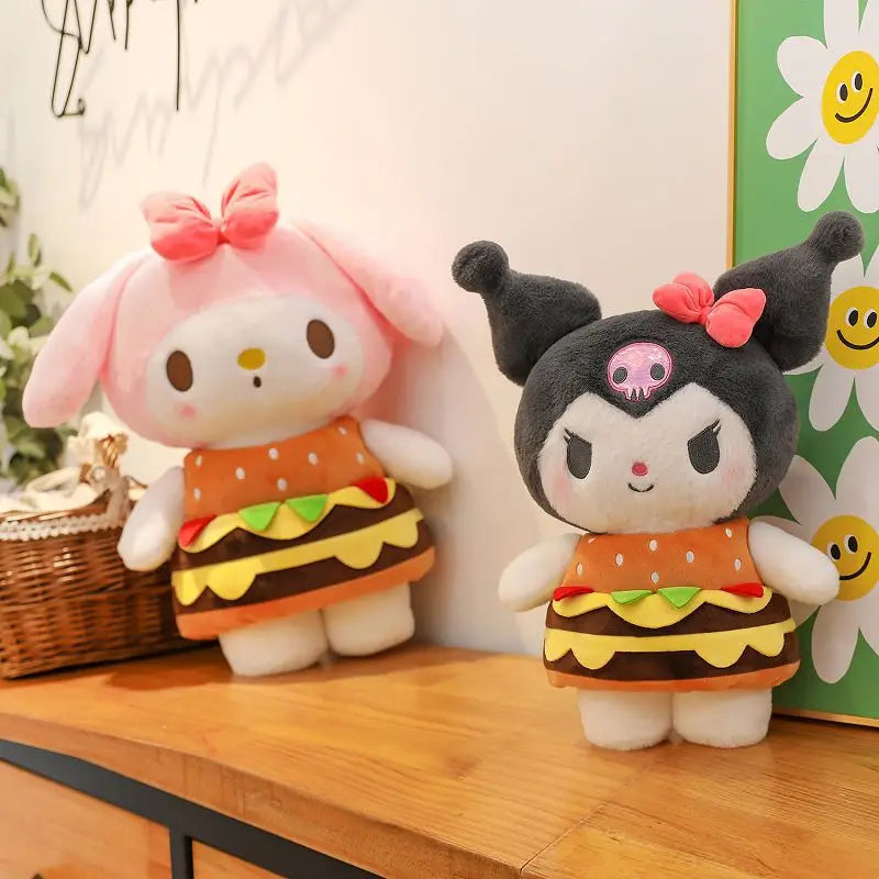 Kuromi & My Melody Hamburger Sandwich Plushie