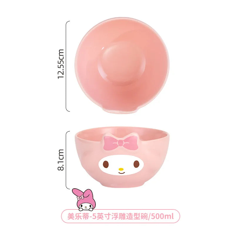 Sanrio Kawaii Ceramic Bowls Tableware