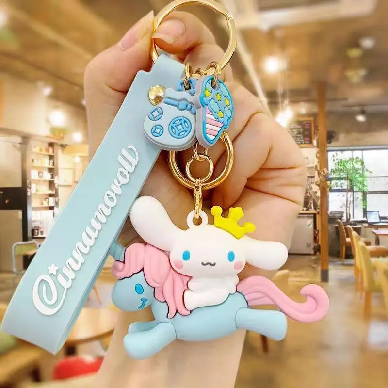 Sanrio Unicorn Kawaii Series Keychain Hello Kitty x My Melody x Cinnamoroll x Little Twin Stars Charms Keychain Pendant