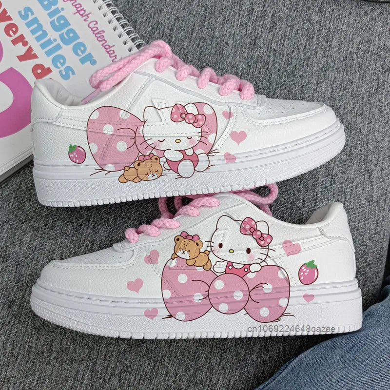 Hello Kitty Kawaii Painted Shoes