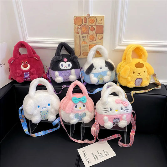 Sanrio Kawaii Plush Fluffy Soft Bag