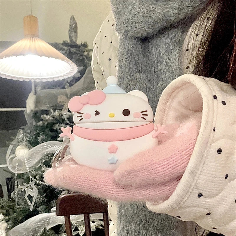 Hello Kitty Snowman Airpods Case