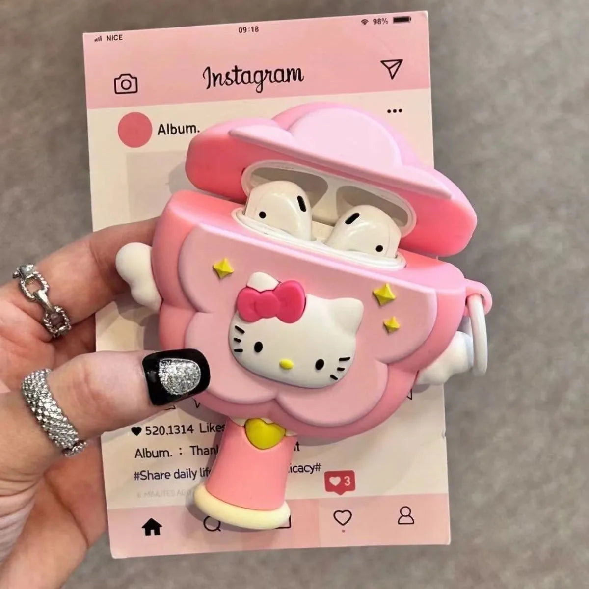 Hello Kitty Kawaii Airpods Case