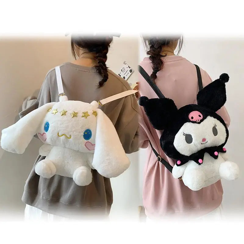 Sanrio Hello Kitty, Kuromi, Cinnamoroll, My Melody Plush Backpack