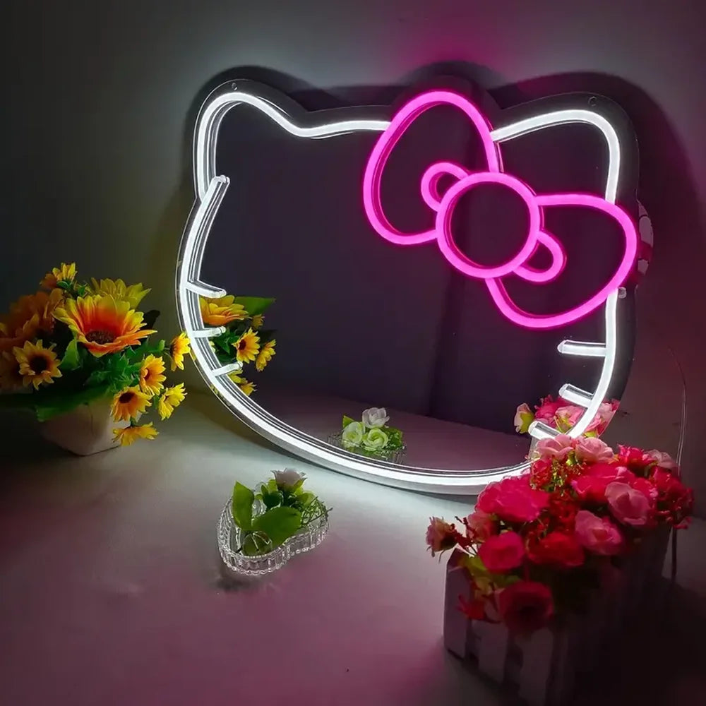 Hello Kitty LED Mirror Neon Light