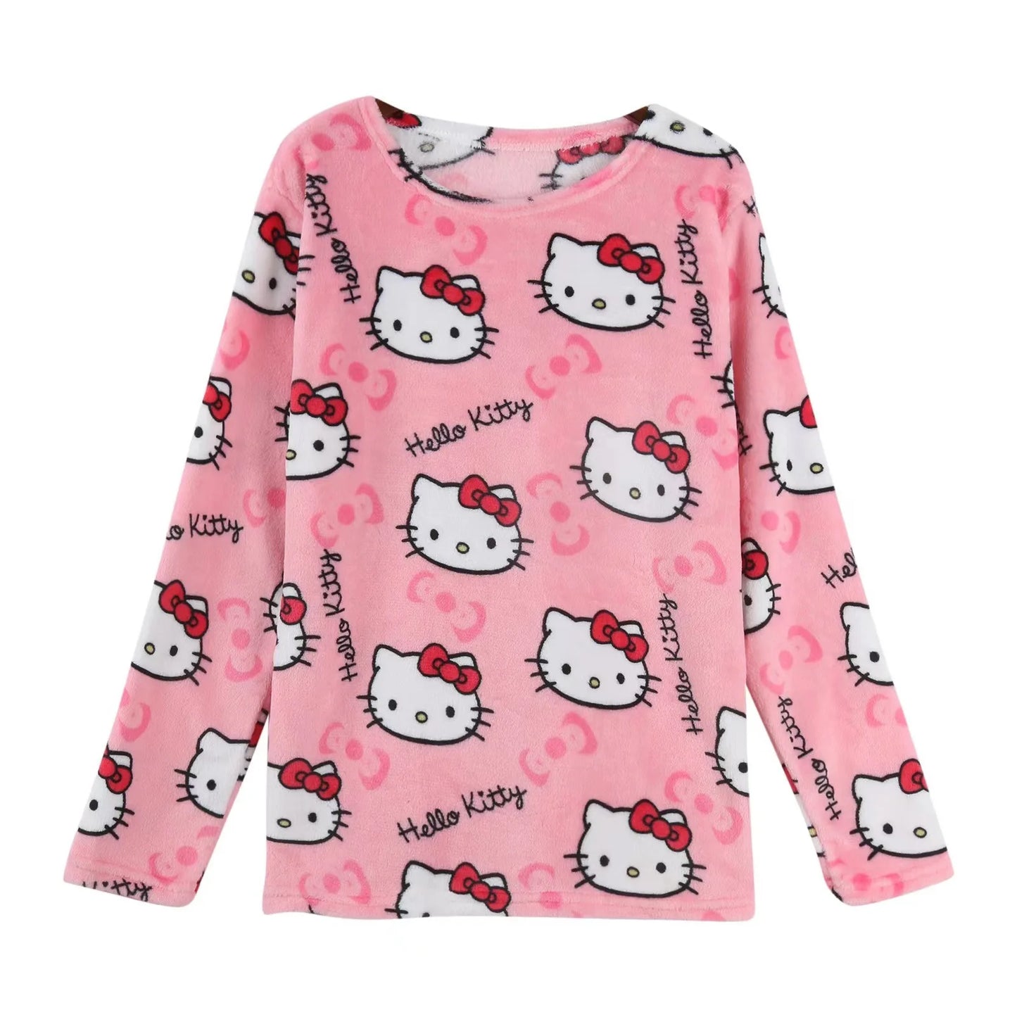 Hello Kitty Long Sleeve Pajamas Top