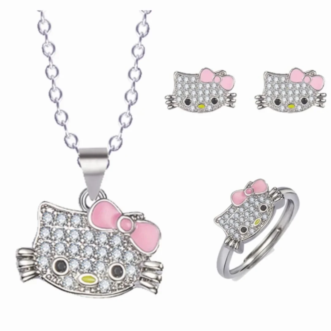 Hello Kitty Kawaii Y2k Jewelry Set