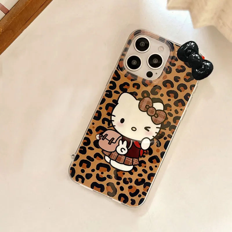 Hello Kitty Leopard Print Phone Case