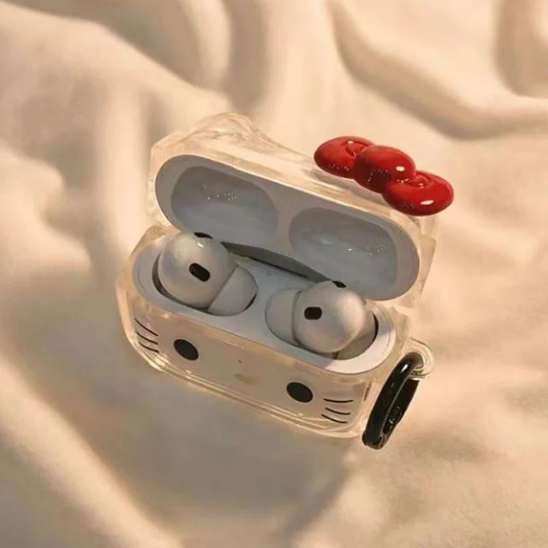 Hello Kitty Cute Clear Airpods Case