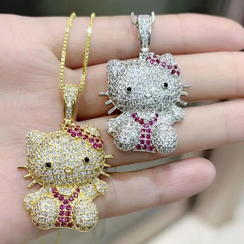 Hello Kitty Rhinestone Necklace