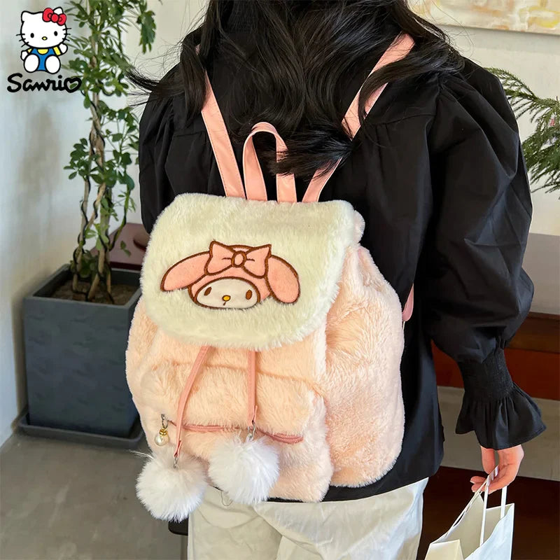 Sanrio Plush Backpacks: Hello Kitty, Kuromi, My Melody & More!