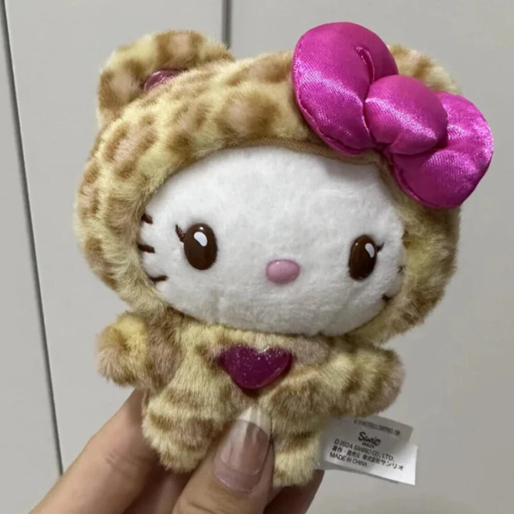 Hello Kitty Leopard Pendant Plush Keychain