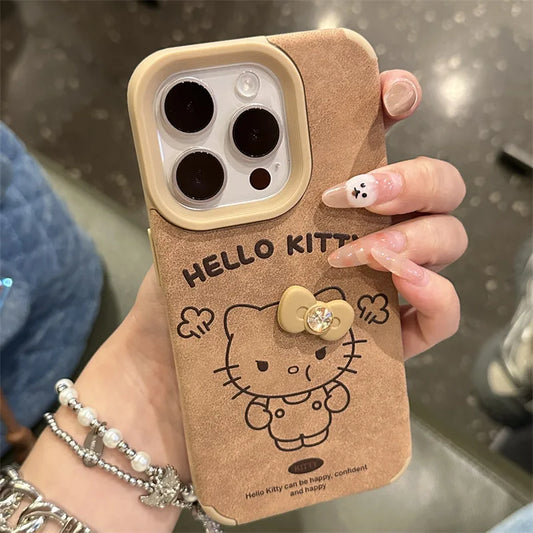 Hello Kitty Tan Brown Phone Case