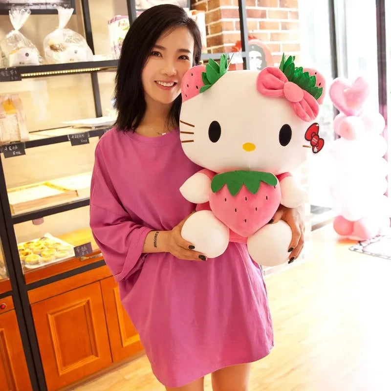 Hello Kitty Strawberry Plushie: 22cm, 35cm, 45cm, 60cm