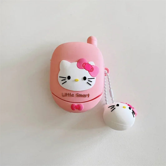 Hello Kitty Kawaii Flip Phone Airpods Case