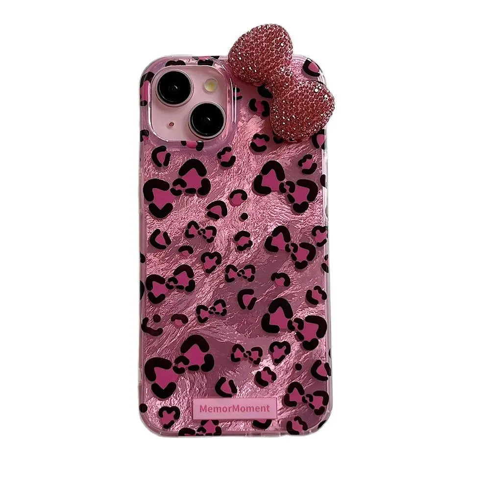 Kawaii Animal Bow Print Phone Case