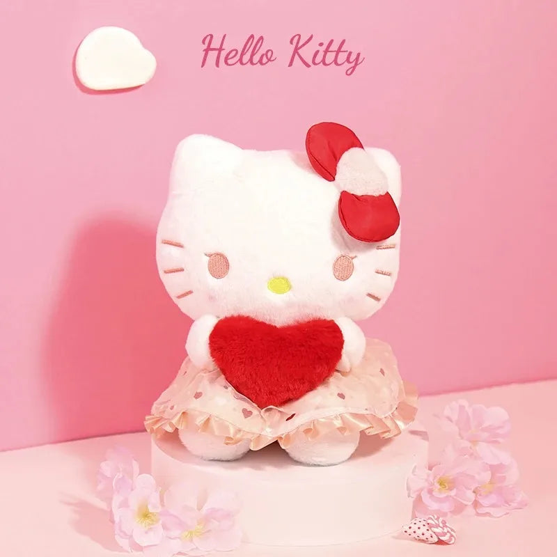 Sanrio Hello Kitty x Kuromi x My Melody x Cinnamoroll Heart Valentines Day Plushies