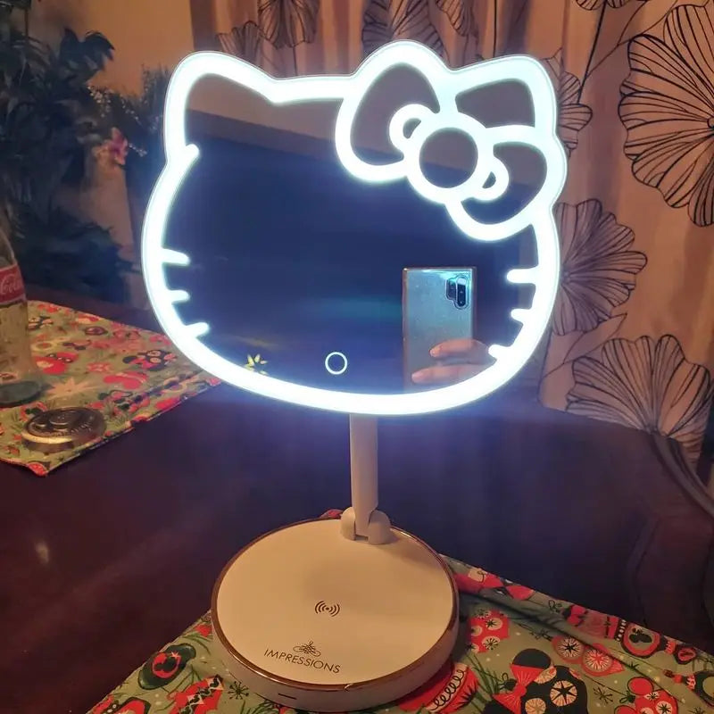 Hello Kitty Stand Flip Led Mirror