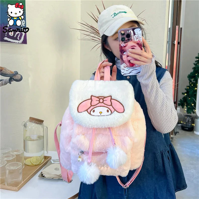 Sanrio Plush Backpacks: Hello Kitty, Kuromi, My Melody & More!