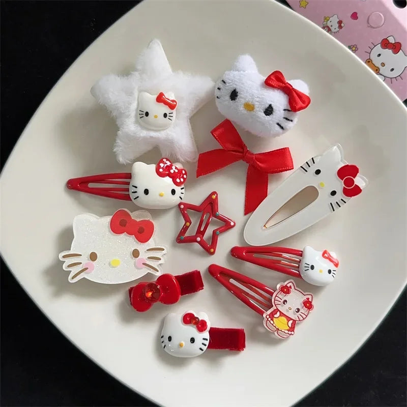 Hello Kitty Kawaii Hair Clip Set