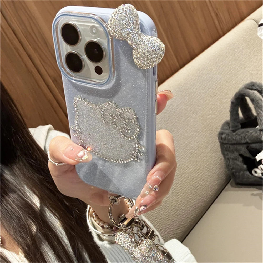 Hello Kitty Luxury Glitter Rhinestone Phone Case